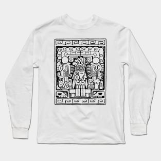 Aztec Beer Hops Dragon Tattoo Long Sleeve T-Shirt